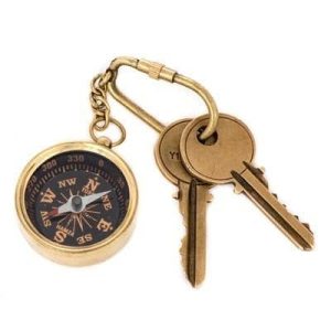 Vintage Compass Keychain